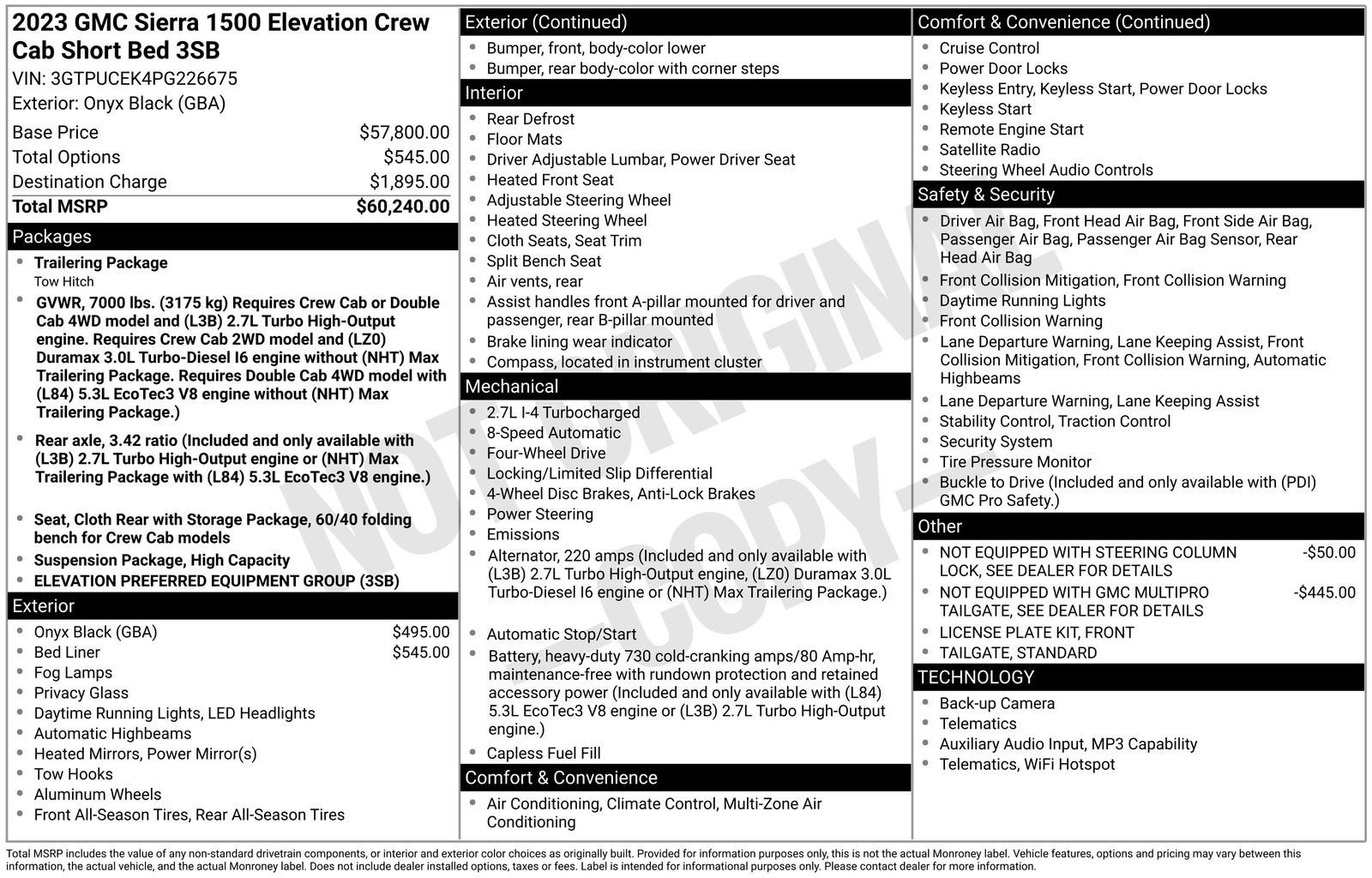 gmc sierra 1500 2023 3GTPUCEK4PG226675 image